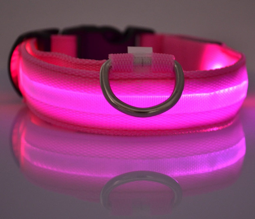 Collar Luminoso LED de Nylon