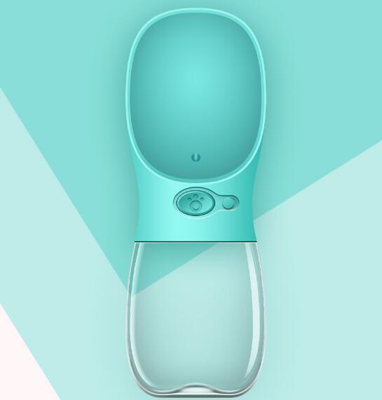 Botella de Agua Portátil para Mascotas con Copa Integrada