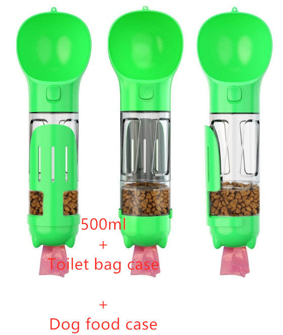 Botella de Agua 3 en 1 para Mascotas