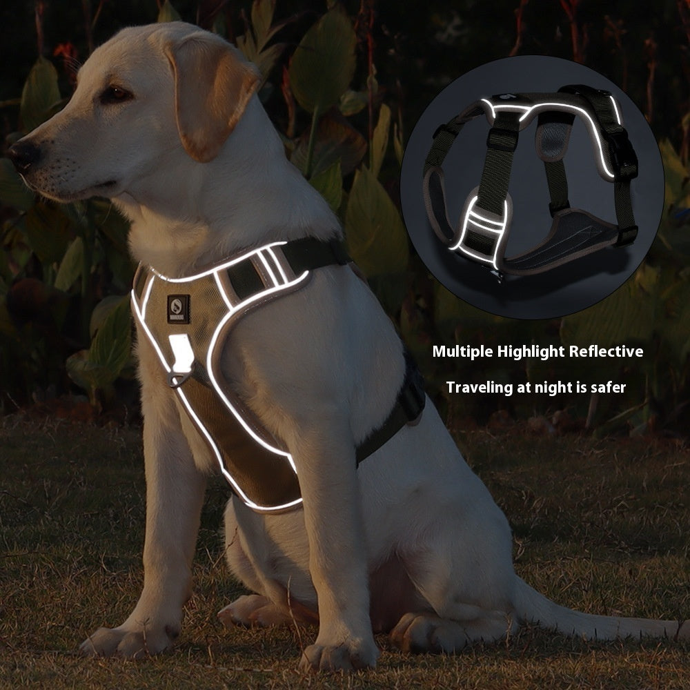 Arnés Pectoral con Mango Anti-Tirones - Perros Grandes Reforzado