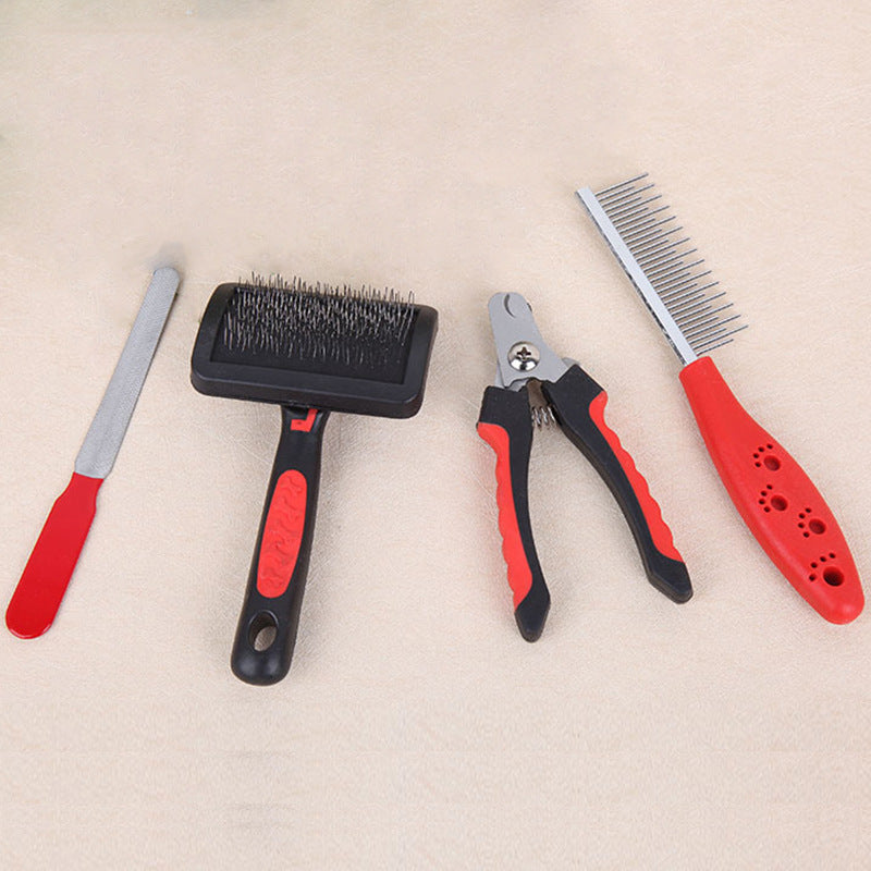Kit Aseo Completo para Perros - 4 Piezas Profesional
