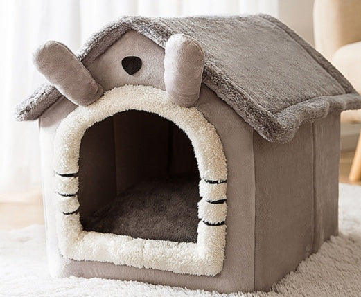 Casa Plegable para Mascotas - Villa de Invierno Cálida Desmontable