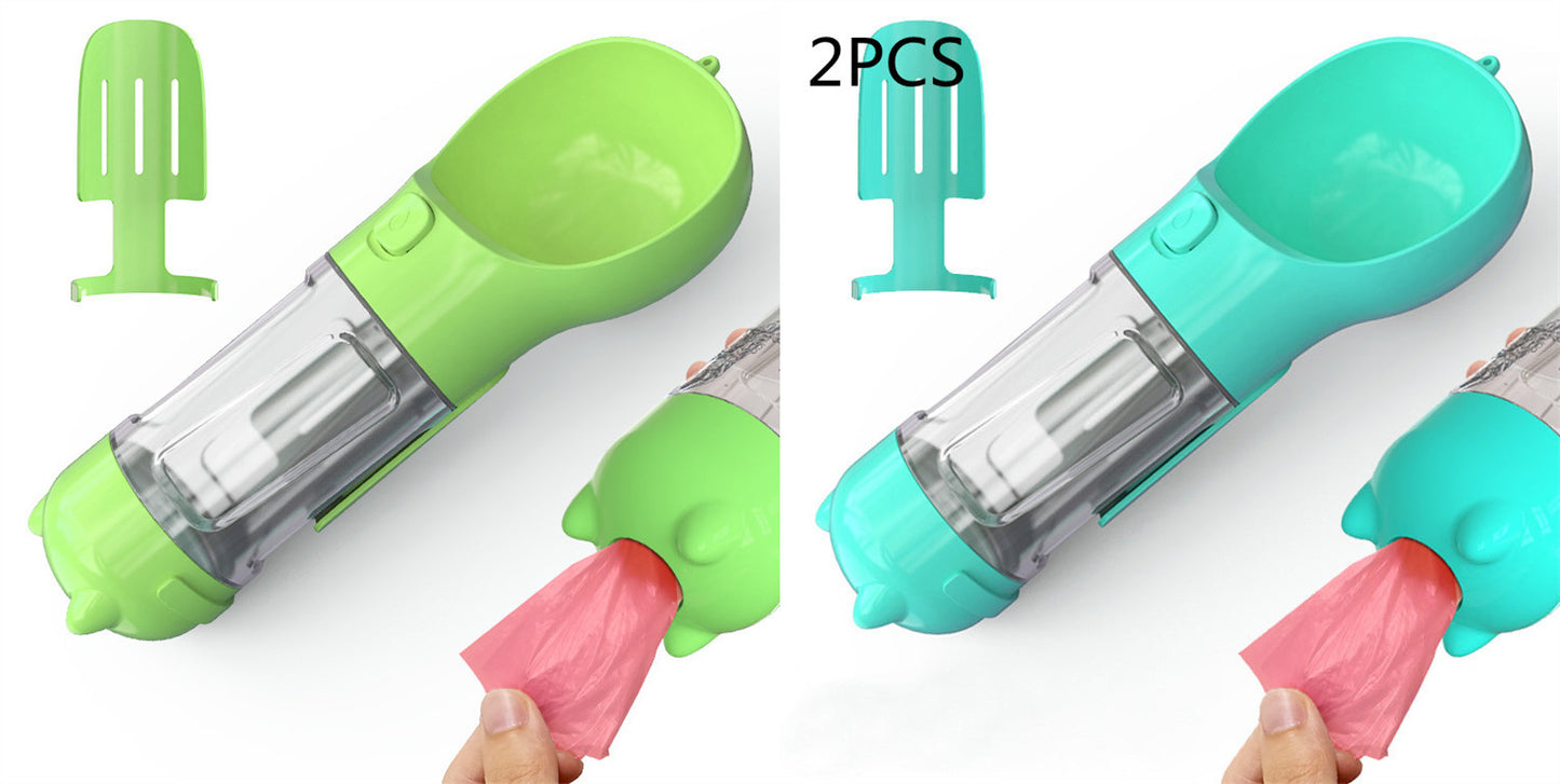 Botella de Agua 3 en 1 para Mascotas