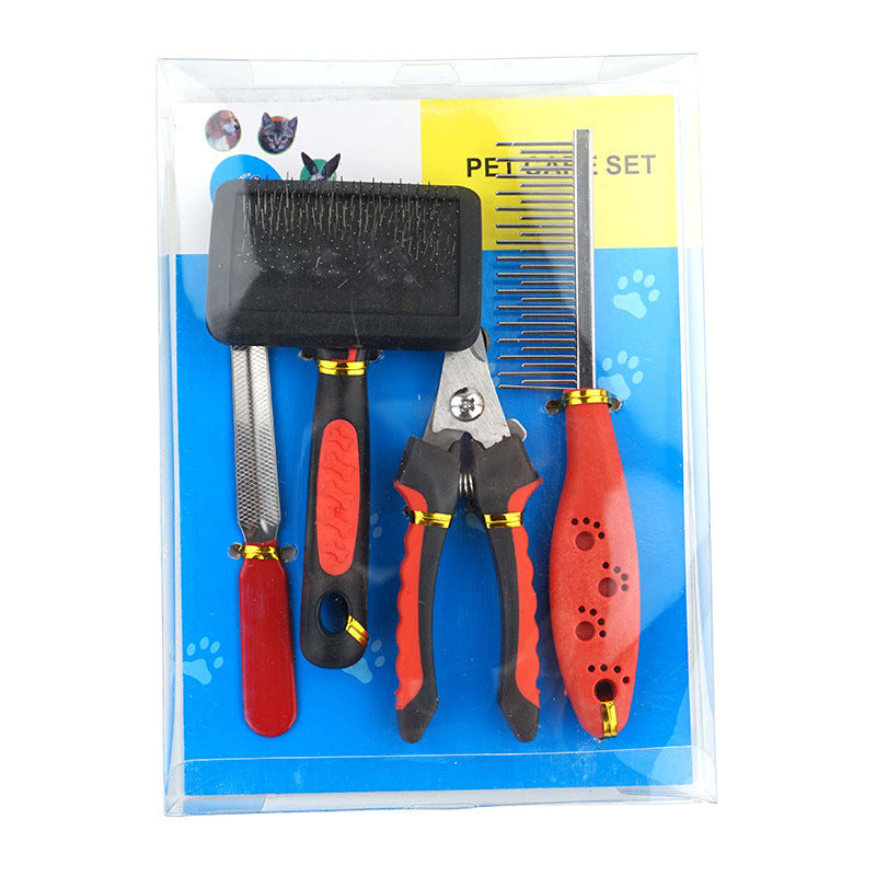 Kit Aseo Completo para Perros - 4 Piezas Profesional