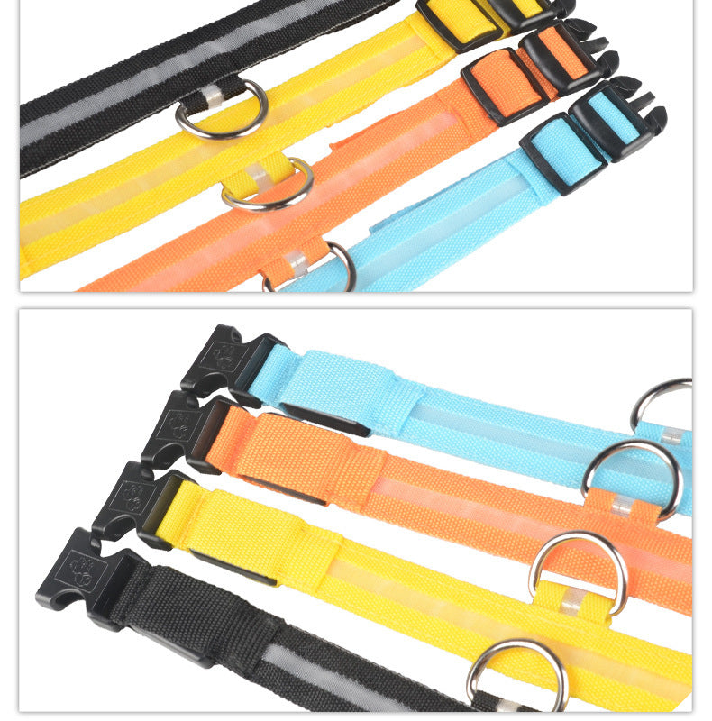 Collar Luminoso LED de Nylon