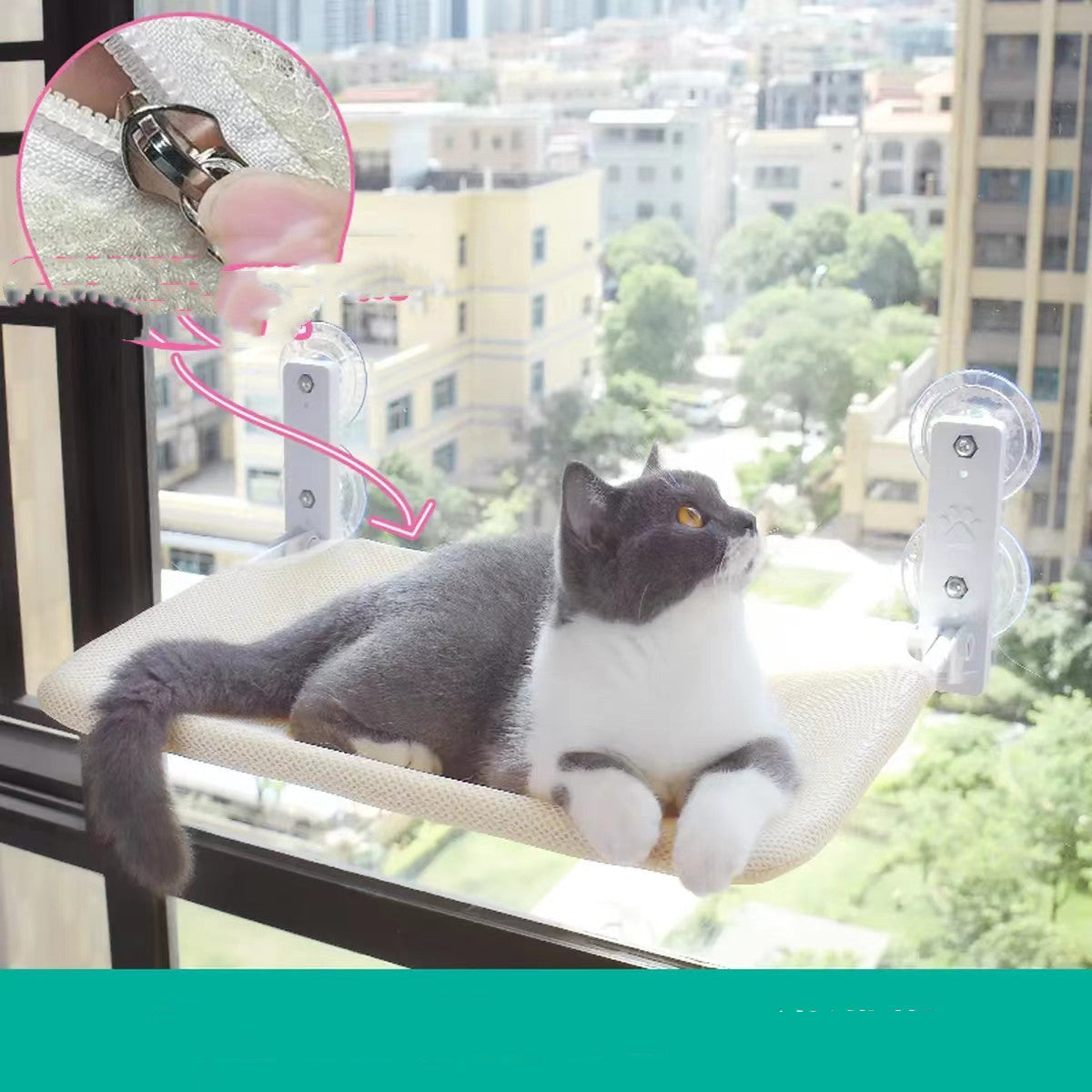 Hamaca para Ventana con Ventosas