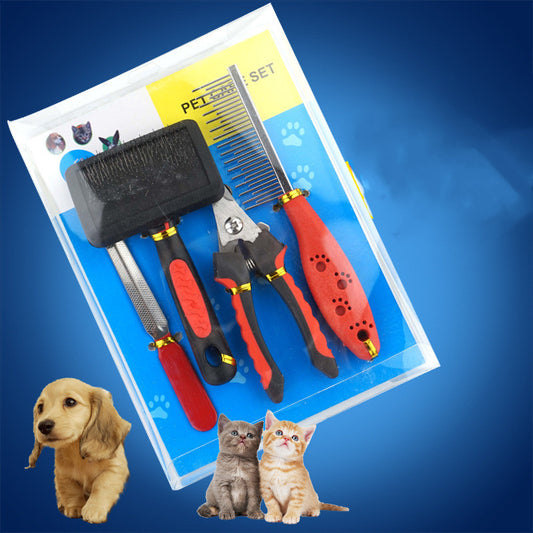 Kit Aseo Completo para Perros - 4 Piezas Profesional